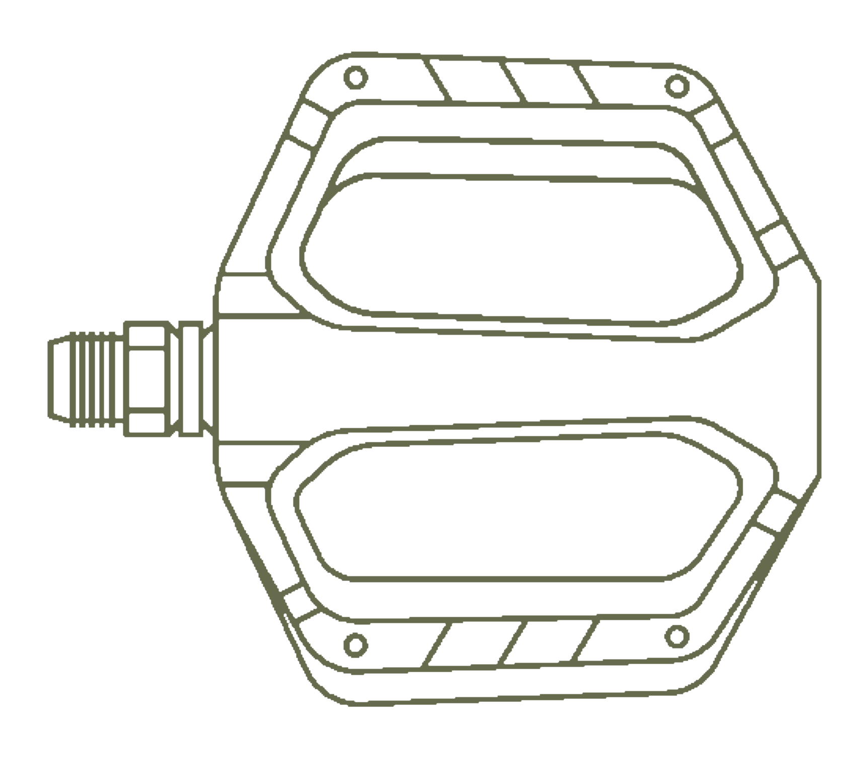 Lineart mountainbike pedaal